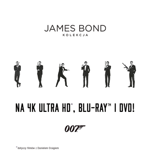 James Bond w 4K na Blu-ray - kolekcja 24 filmów w pakiecie.