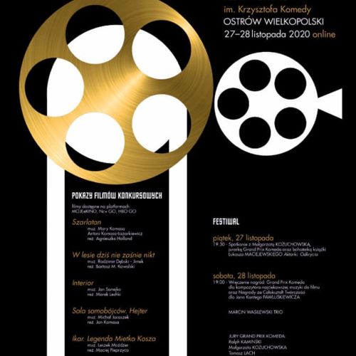 Muzyka w filmie - Grand Prix Komeda 2020. Festiwal Filmowy im. Krzysztofa Komedy